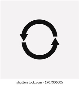 circular arrow vector image can be used as an icon or symbol