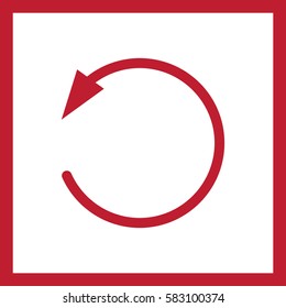 Circular arrow. Vector refresh icon.
