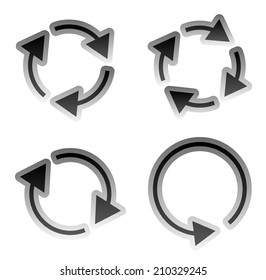 Circular arrows