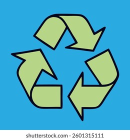 circular arrows ecology icon vector illustration
