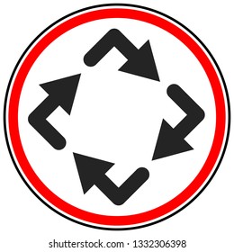 Circular arrows icon, Rotating arrows. Clockwise arrows