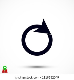 circular arrows icon, Vector EPS 10 illustration style