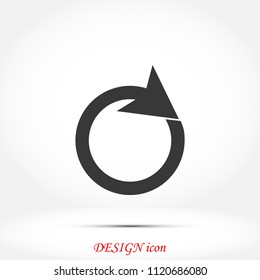circular arrows icon, Vector EPS 10 illustration style