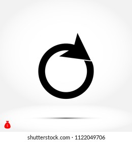circular arrows icon, Vector EPS 10 illustration style