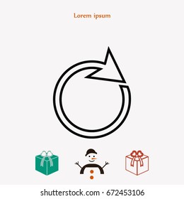 circular arrows icon, Vector EPS 10 illustration style