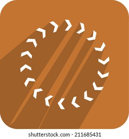 circular arrows icon, vector illustration