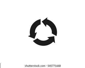 Circular arrows icon vector illustration on white background