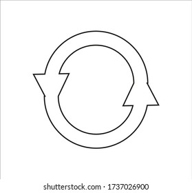 flechas circulares. ilustración para diseño web y móvil.