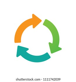 Circular arrows for infographics.