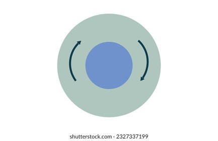  Circular arrows for infographics business. Graph. Chart, diagram with 2 steps, options, parts. Vector