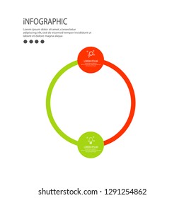 Circular arrows for infographics. Chart, graph, diagram vector template