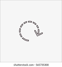 circular arrows pointers, icon