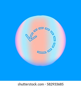 circular arrows pointers, icon