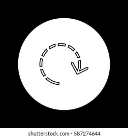 circular arrows pointers, icon