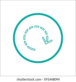 circular arrows pointers, icon