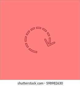 circular arrows pointers, icon