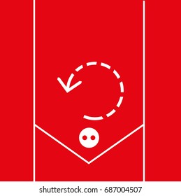 circular arrows pointers, icon