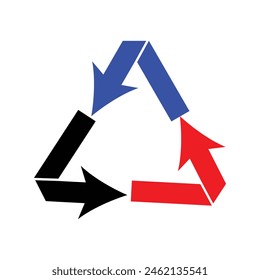 Circular arrows sign icon. circle arrow. simple arrow design of single set. arrows.  eps10. 