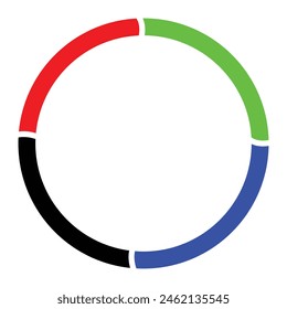 Icono de signo de flechas circulares. flecha circular. diseño de flecha simple de conjunto único. flechas. eps10. 