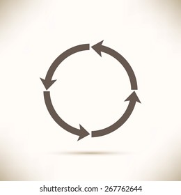 circular arrows vector  icon