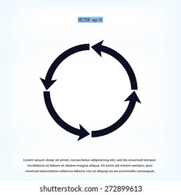 circular arrows vector  icon