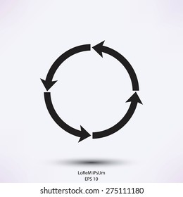 circular arrows vector  icon