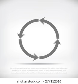 circular arrows vector  icon