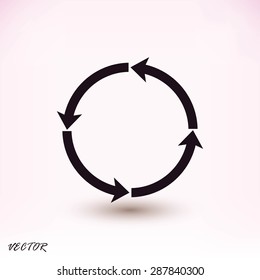 circular arrows vector  icon