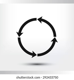 circular arrows vector  icon