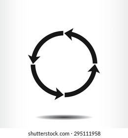 circular arrows vector  icon