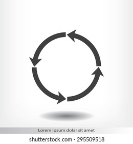 circular arrows vector  icon