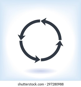 circular arrows vector  icon