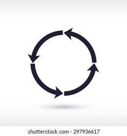 circular arrows vector  icon