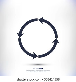 circular arrows vector  icon
