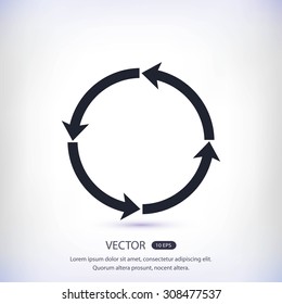circular arrows vector  icon