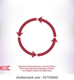 circular arrows vector  icon