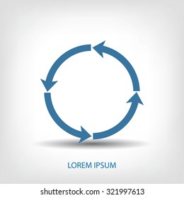 circular arrows vector  icon