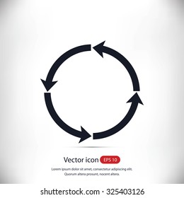 circular arrows vector  icon