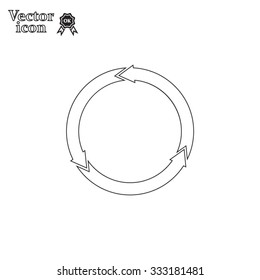 circular arrows vector icon