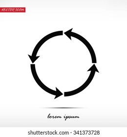 circular arrows vector  icon