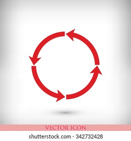 circular arrows vector  icon