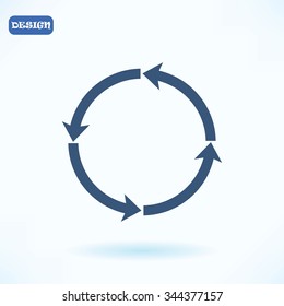 circular arrows vector  icon