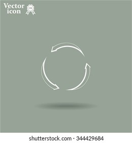 circular arrows vector icon