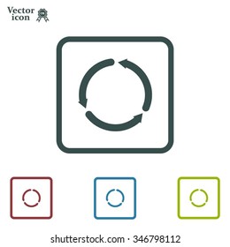 circular arrows vector icon