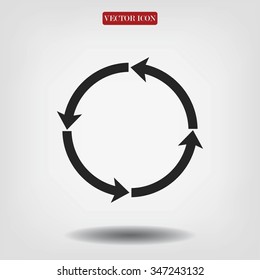circular arrows vector  icon