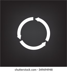 circular arrows vector icon