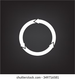 circular arrows vector icon