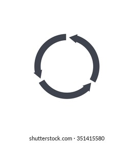 circular arrows vector icon