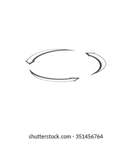 circular arrows vector icon