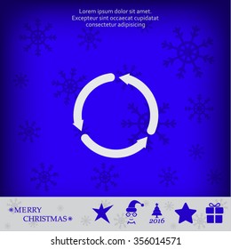 circular arrows vector icon